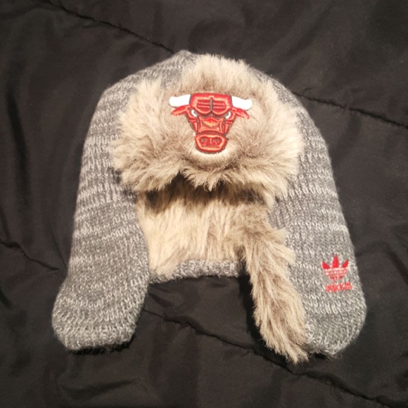 ⛔SOLD⛔ Adidas Chicago Bulls Ear Flap Winter Hat - Picture 1 of 5